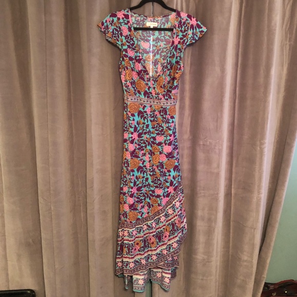 **SOLD** Arnhem Spanish Rose wrap dress 8 - Picture 3 of 6